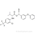 D-valine, N- [2-chloro-4- (trifluorométhyl) phényl] -, ester cyano (3-phénoxyphényl) méthylique CAS 102851-06-9